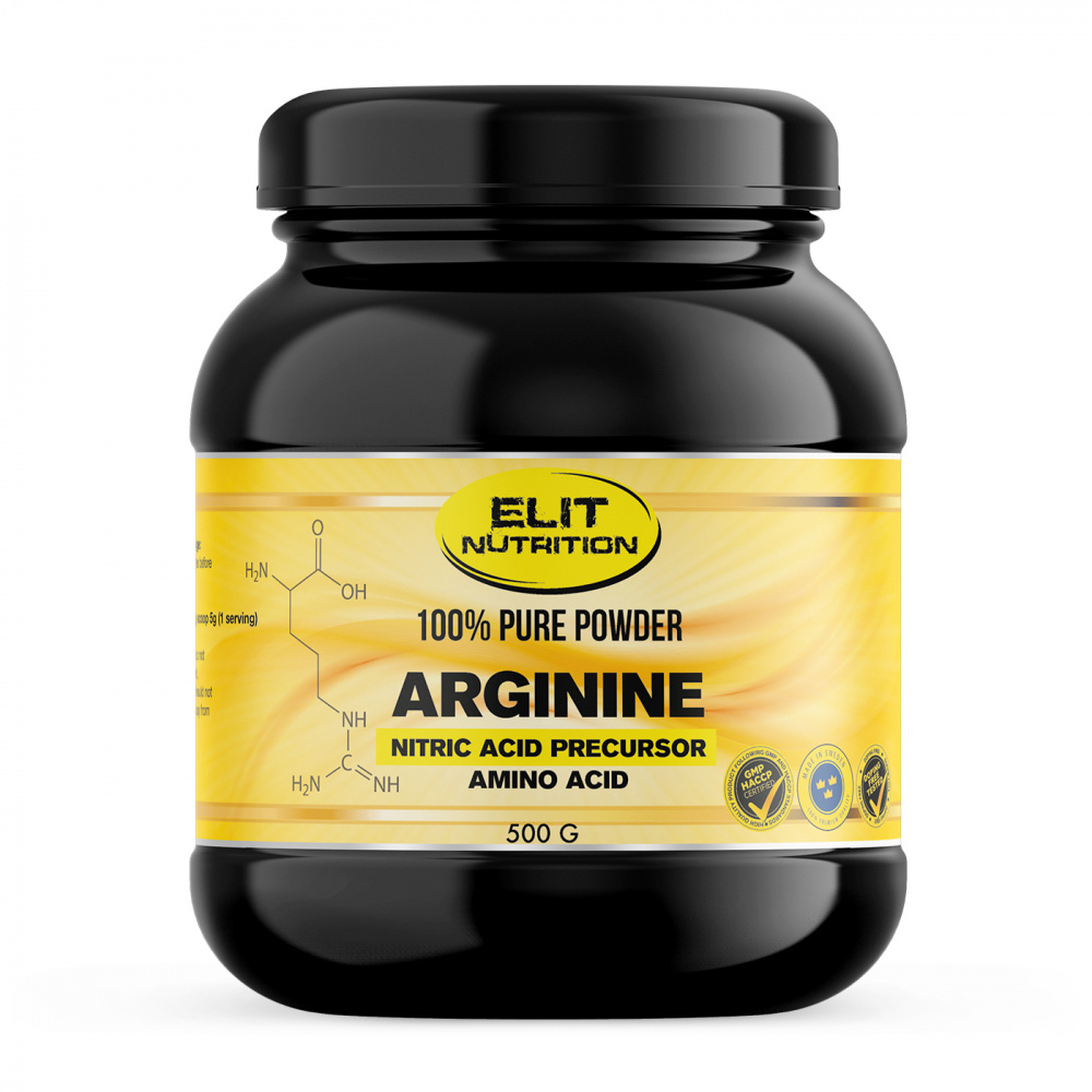 Elit Nutrition 100% Pure Arginine, 500 g i gruppen Kosttilskud & Fdevarer / Prstationsforbedringer / Pump hos Tillskottsbolaget (ELIT7685)