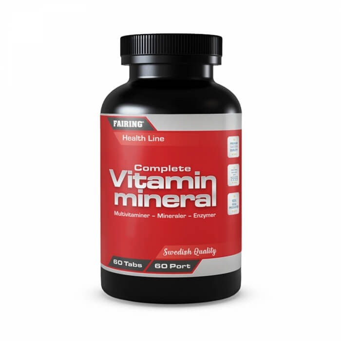 Fairing Complete Vitamin & Mineral, 60 tabs i gruppen Kosttilskud & Fdevarer / Vitaminer / Multivitamin hos Tillskottsbolaget (FAIRING6103)