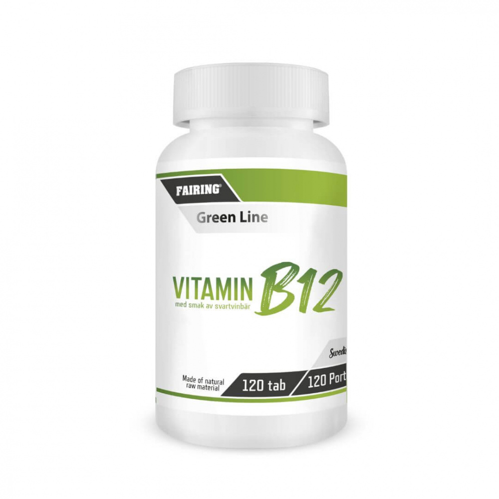 Fairing Vitamin B12, 120 tabs i gruppen Kosttilskud & Fdevarer / Vitaminer / B-vitamin hos Tillskottsbolaget (FAIRING77443)