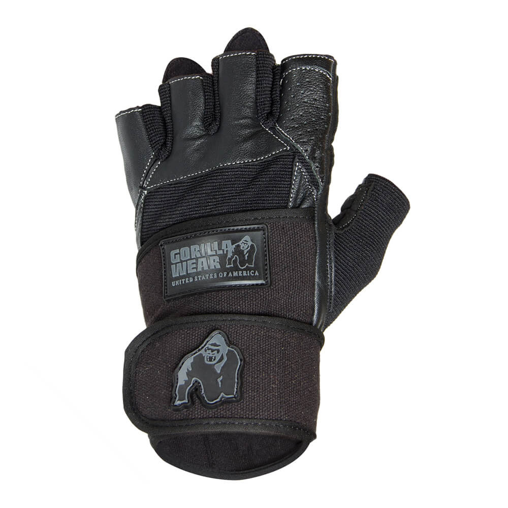 Gorilla Wear Gear Dallas Wrist Wrap Gloves, black i gruppen Trningstilbehr / Trningshandsker hos Tillskottsbolaget (GORILLA8593)