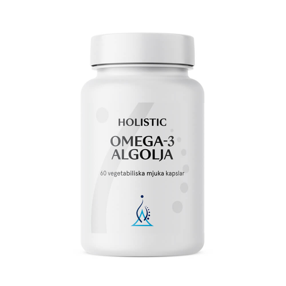 Holistic Omega-3 Algolja, 60 caps i gruppen Kosttilskud & Fdevarer / Omega-3 & Fedtsyrer / Vegansk omega-3 hos Tillskottsbolaget (HOLISTIC601)
