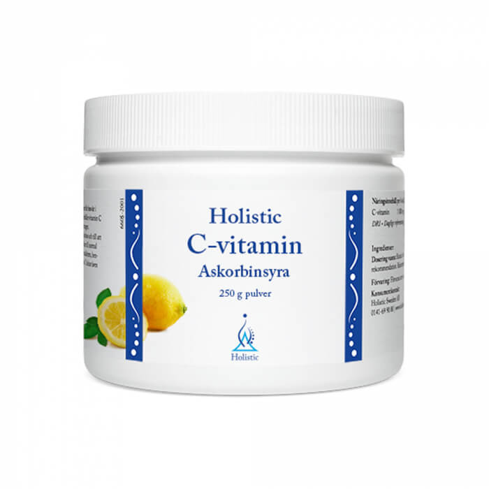 Holistic C-vitamin Askorbinsyra, 250 g i gruppen Kosttilskud & Fdevarer / Sundhedskost / Antioxidanter hos Tillskottsbolaget (HOLISTIC753)
