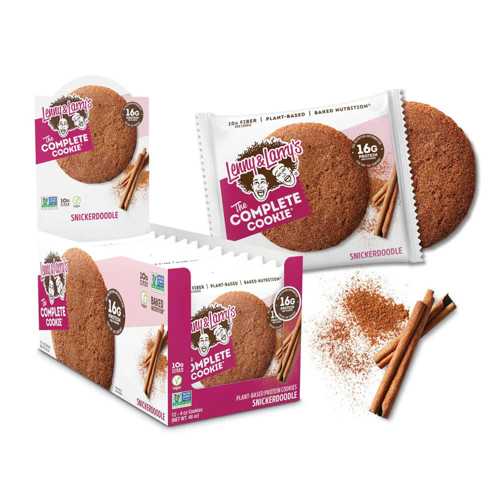 12 x Lenny & Larrys The Complete Cookie, 113 g (Snickerdoodle) i gruppen Bars / Proteinbarer hos Tillskottsbolaget (LENNY18492)