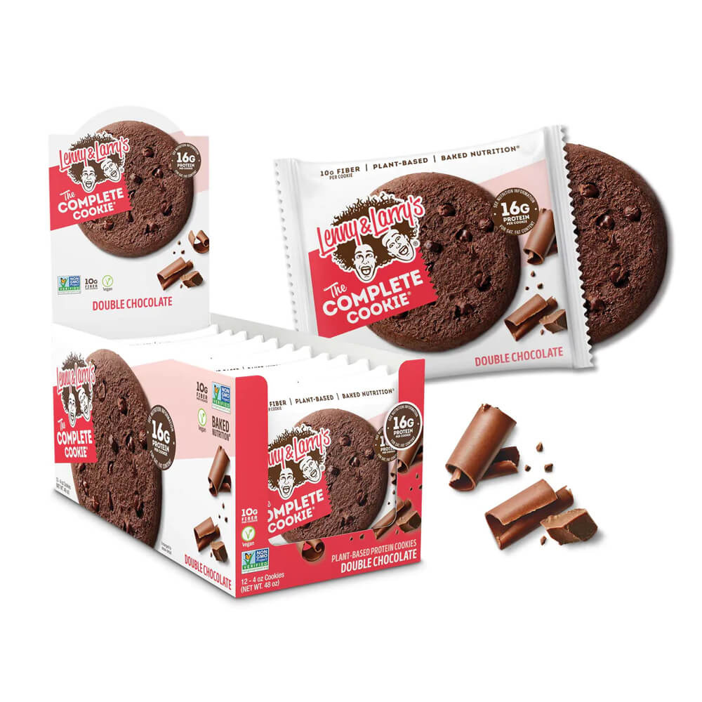 12 x Lenny & Larrys The Complete Cookie, 113 g (Double Chocolate) i gruppen Bars / Proteinbarer hos Tillskottsbolaget (LENNY67812)