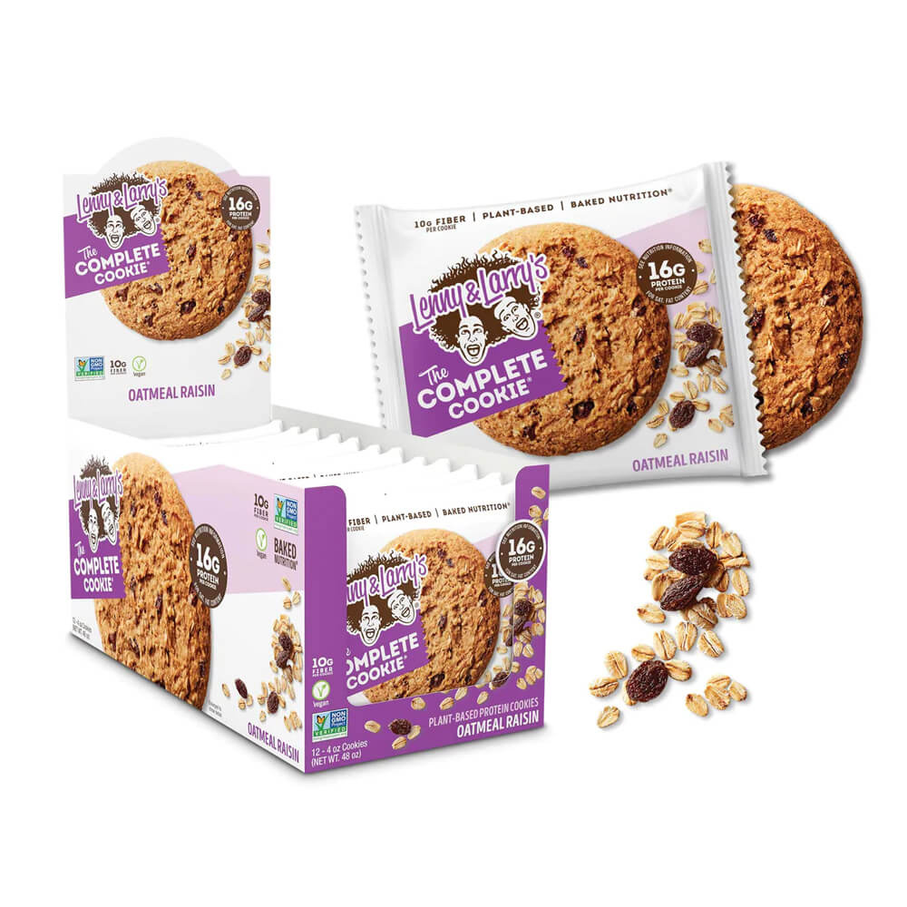 12 x Lenny & Larrys The Complete Cookie, 113 g (Oatmeal Raisin) i gruppen Bars / Proteinbarer hos Tillskottsbolaget (LENNY78934)