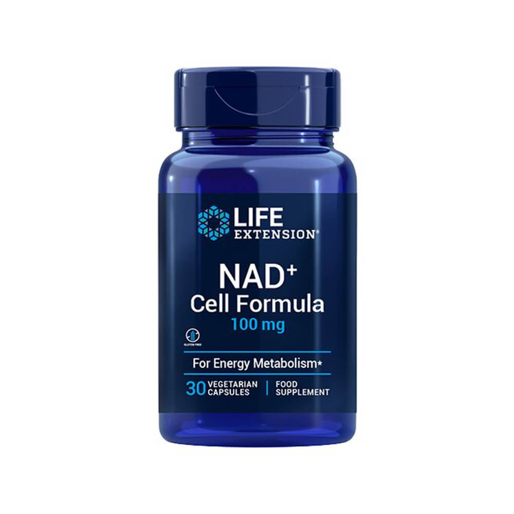 Life Extension NAD+ Cell Formula 100 mg, 30 caps i gruppen Emne / Glutenfrie kosttilskud hos Tillskottsbolaget (LIFEEX51265)