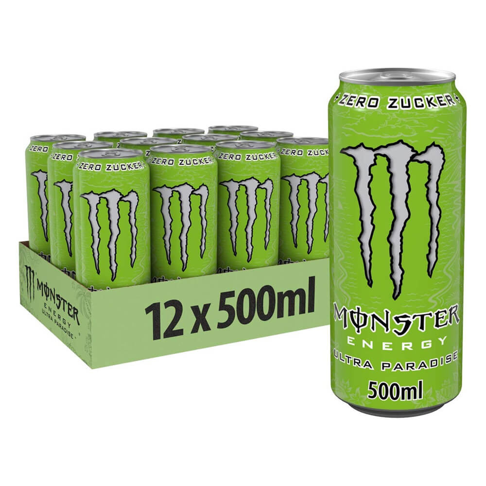 12 x Monster Energy, 500 ml (Ultra Paradise) i gruppen Drikkevarer / Energidrik hos Tillskottsbolaget (MONSTER6574)