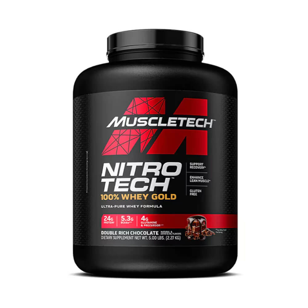 MuscleTech Nitro-Tech Whey Gold Protein, 2,2 kg i gruppen Kosttilskud & Fdevarer / Proteinpulver / Valleprotein / Whey protein hos Tillskottsbolaget (MUSCLETECH67845)