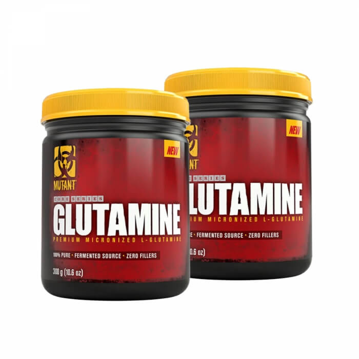 2 x Mutant Core Series Glutamine, 300 g i gruppen Kosttilskud & Fdevarer / Sundhedskost / Immunforsvar hos Tillskottsbolaget (MUTANT9504)