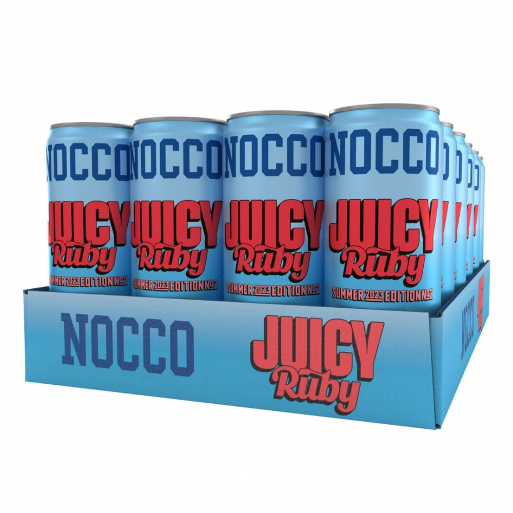 24 x NOCCO BCAA, 330 ml (Juicy Ruby) i gruppen Drikkevarer / Energidrik hos Tillskottsbolaget (NOCCO7444)