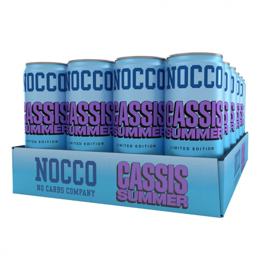 24 x NOCCO BCAA, 330 ml (Cassis Summer) i gruppen Drikkevarer / Energidrik hos Tillskottsbolaget (NOCCO7584)