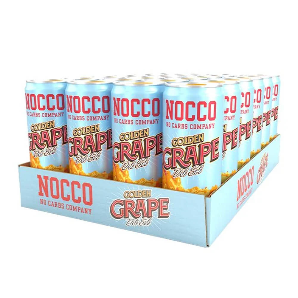 24 x NOCCO BCAA, 330 ml (Golden Grape Del Sol) i gruppen Drikkevarer / Energidrik hos Tillskottsbolaget (NOCCO758599)