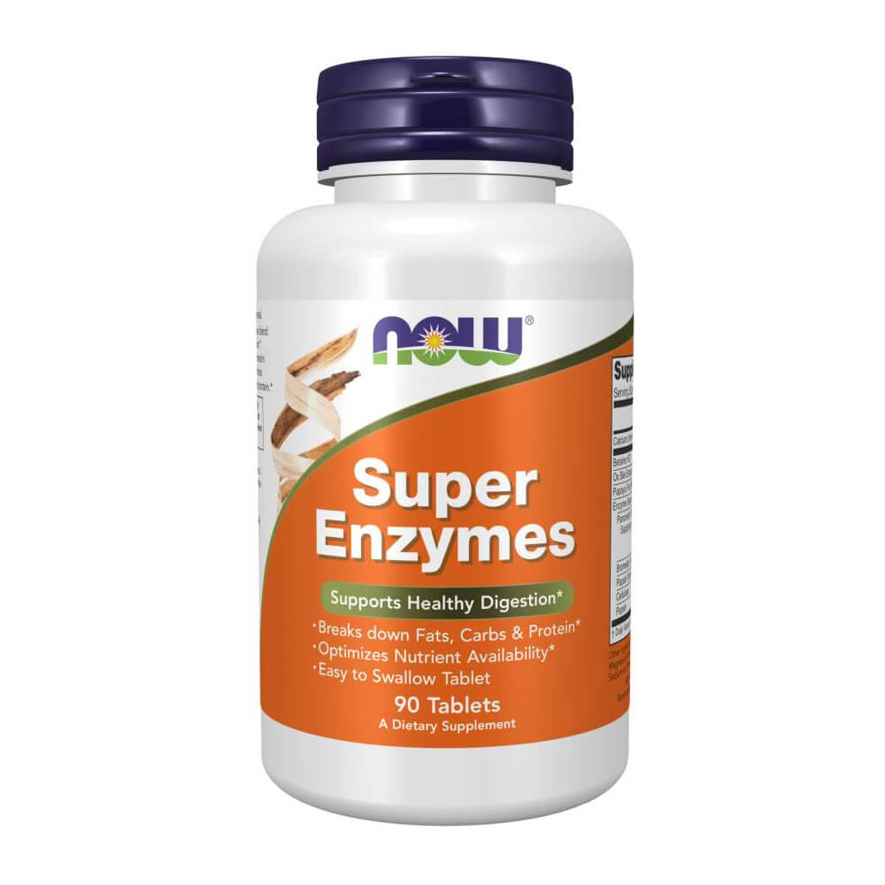 NOW Foods Super Enzymes, 90 tabs i gruppen Kosttilskud & Fdevarer / Sundhedskost / Mave & Tarm hos Tillskottsbolaget (NOW6810)
