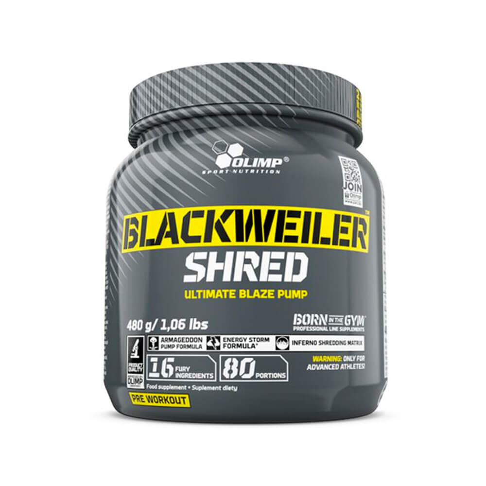 OLIMP Blackweiler Shred, 480 g i gruppen Kosttilskud & Fdevarer / Prstationsforbedringer / Pre-Workout / PWO hos Tillskottsbolaget (OLIMP943)