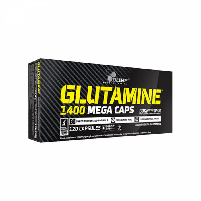 OLIMP Glutamine Mega Caps 1400, 120 caps i gruppen Kosttilskud & Fdevarer / Sundhedskost / Immunforsvar hos Tillskottsbolaget (OLIMP954)