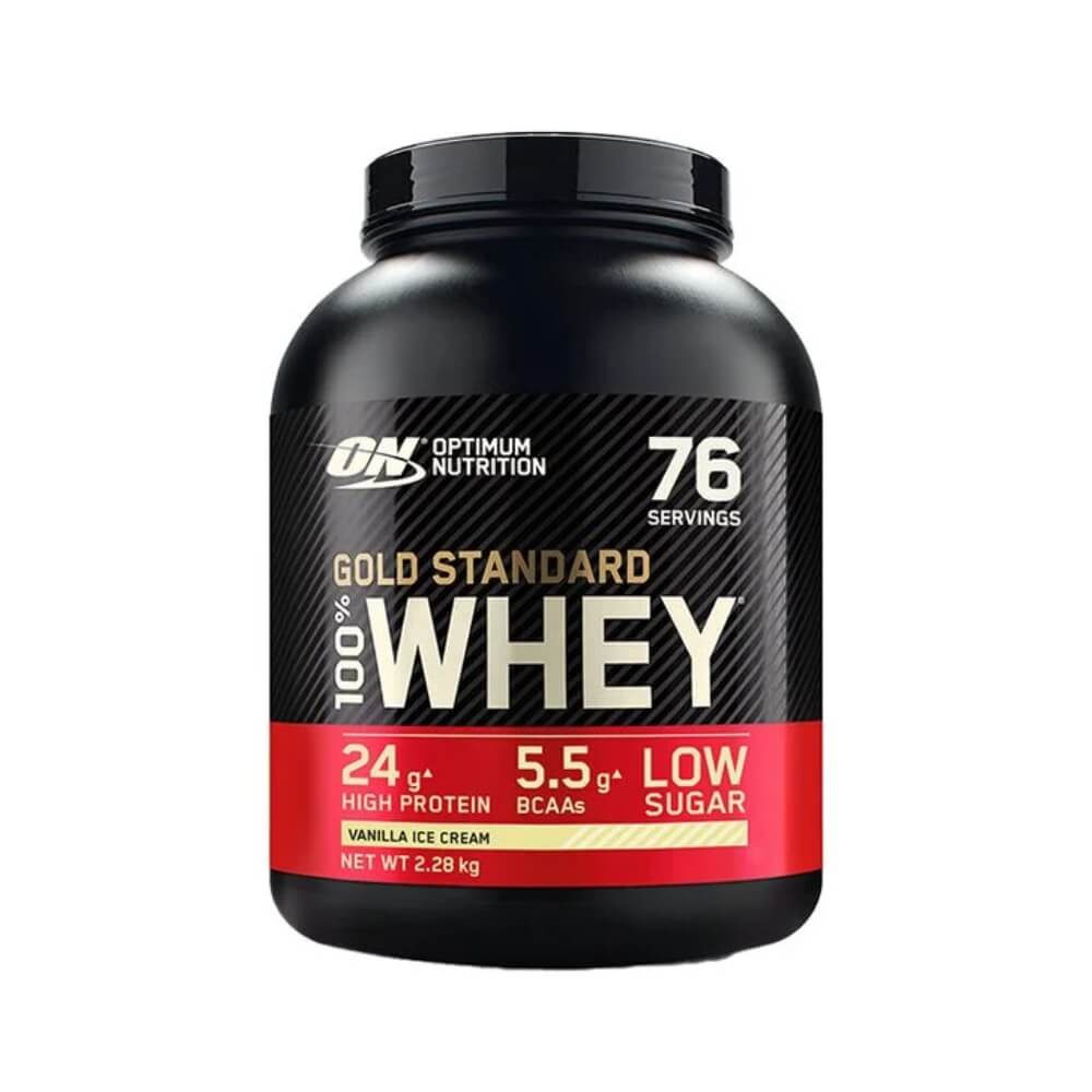 Optimum Nutrition 100% Whey Gold Standard, 2270 g i gruppen Kosttilskud & Fdevarer / Proteinpulver / Valleprotein / Whey protein hos Tillskottsbolaget (OPTIMUM008)