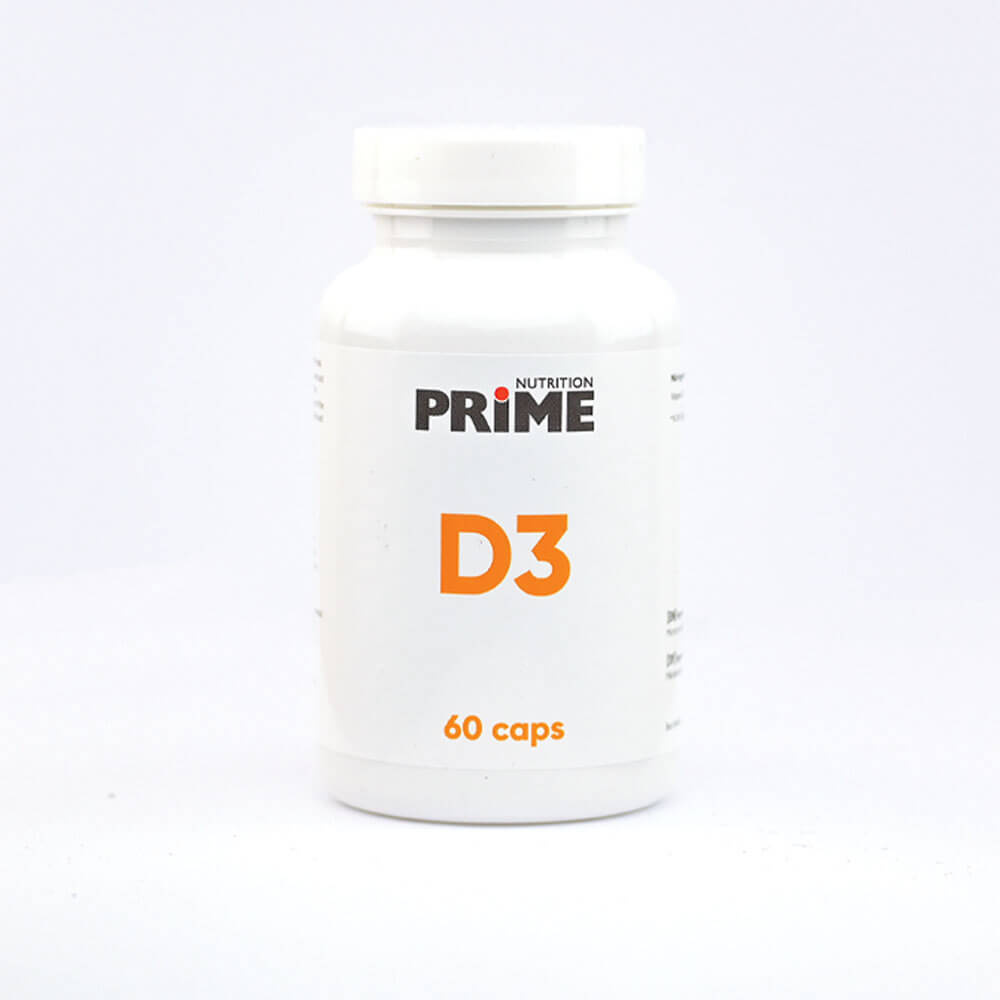 Prime Nutrition Vitamin D3, 60 caps i gruppen Kosttilskud & Fdevarer / Vitaminer / D-vitamin hos Tillskottsbolaget (PRIME783)