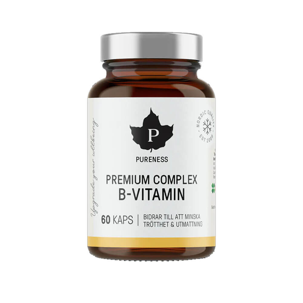 Pureness Complex B-vitamin, 60 caps i gruppen Kosttilskud & Fdevarer / Vitaminer / B-vitamin hos Tillskottsbolaget (PURENESS7856)