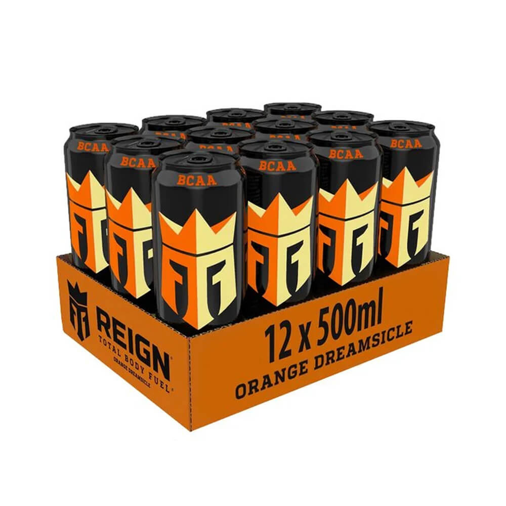 12 x Reign Energy, 500 ml (Orange Dreamsicle) i gruppen Drikkevarer / Energidrik hos Tillskottsbolaget (REIGN7584)