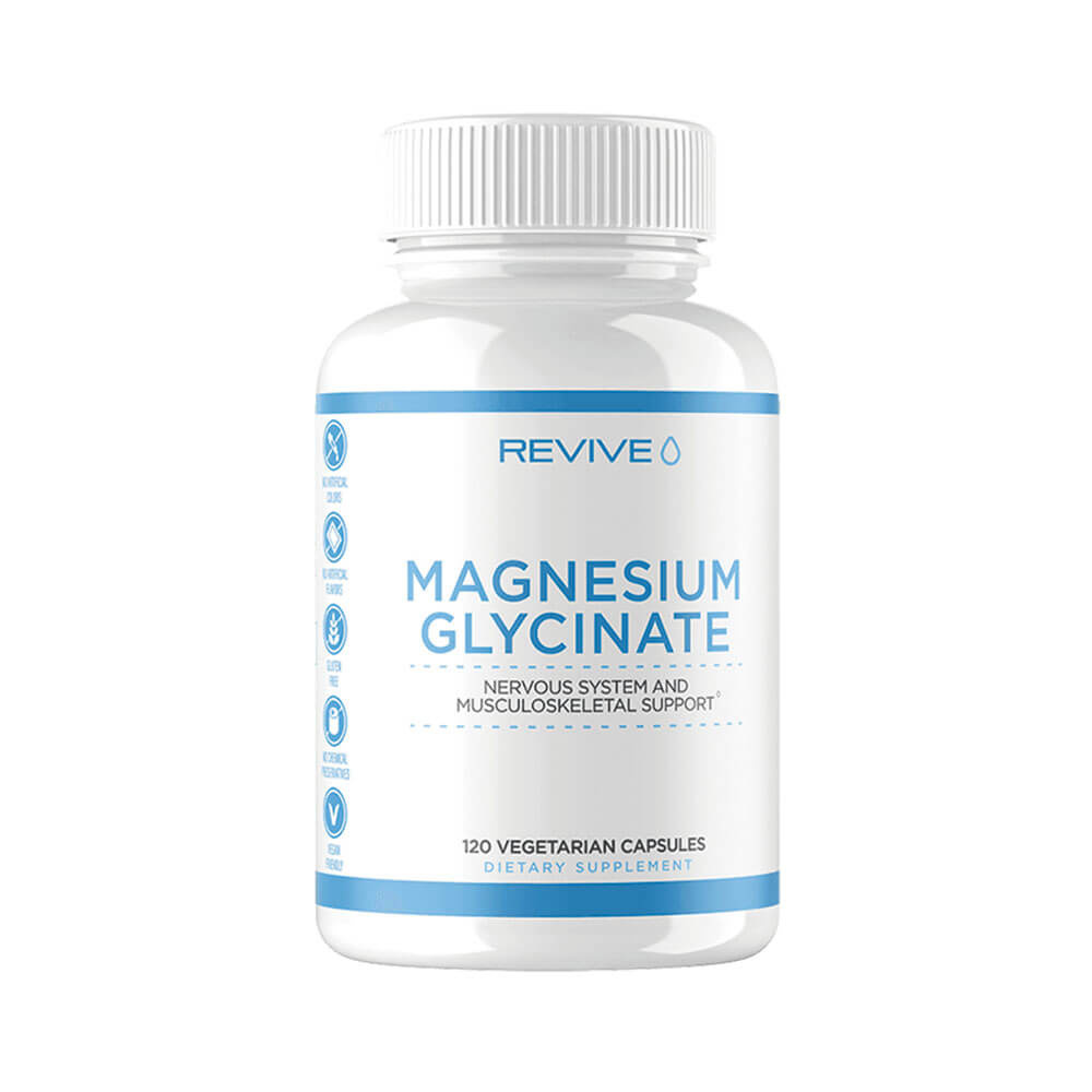 Revive MD Magnesium Glycinate, 120 caps i gruppen Kosttilskud & Fdevarer / Mineraler / Magnesium hos Tillskottsbolaget (REVIVE8965)