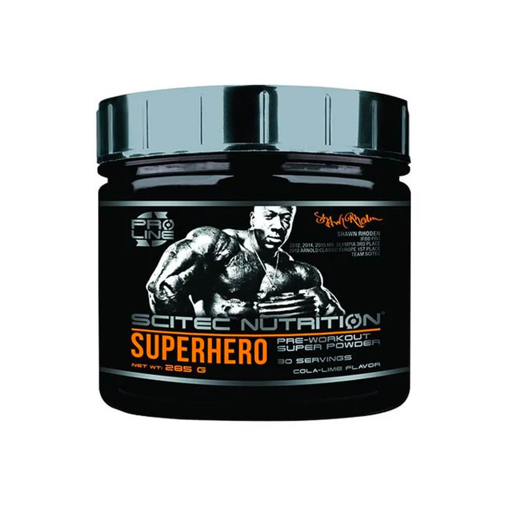 Scitec Nutrition SUPERHERO Pre-Workout Super Powder, 285 g i gruppen Kosttilskud & Fdevarer / Prstationsforbedringer / Pre-Workout / PWO hos Tillskottsbolaget (SCITEC75843)