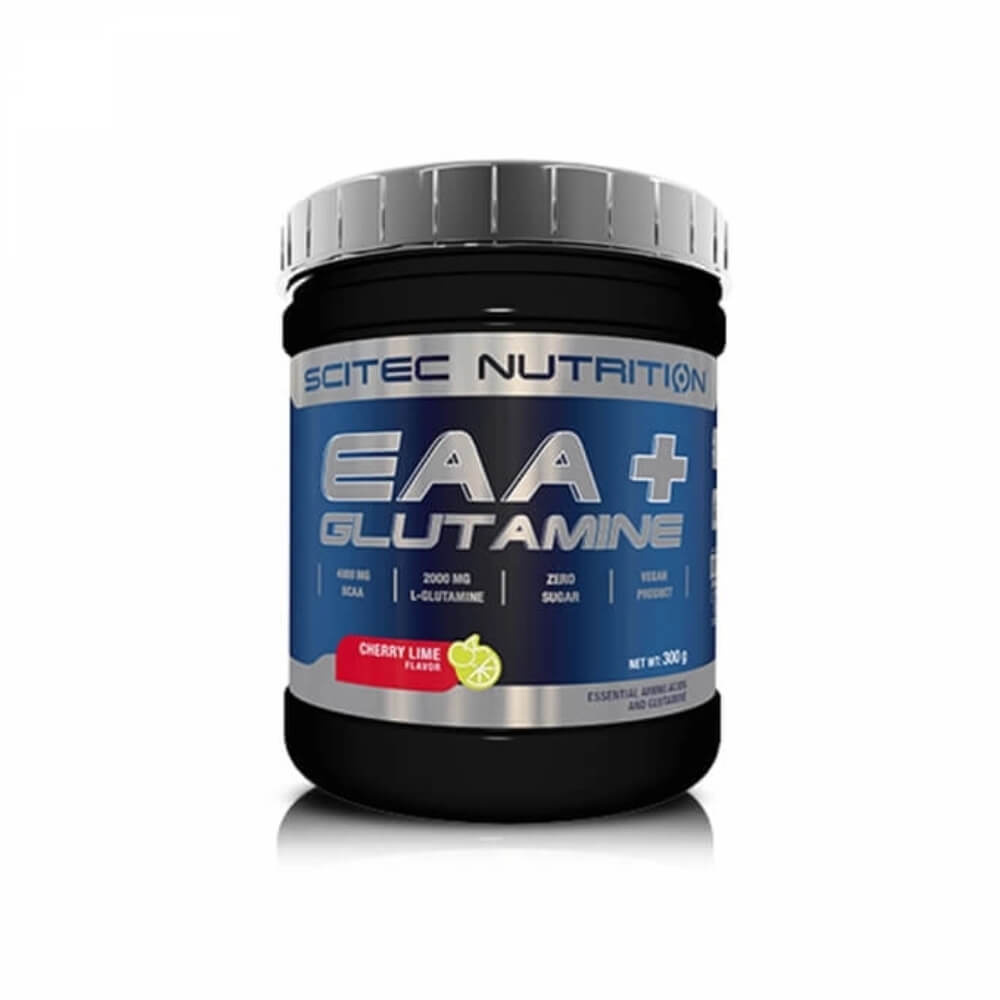 Scitec Nutrition EAA+Glutamine, 300 g (Cherry-Lime) i gruppen Kosttilskud & Fdevarer / Aminosyrer / EAA hos Tillskottsbolaget (SCITEC842-1)