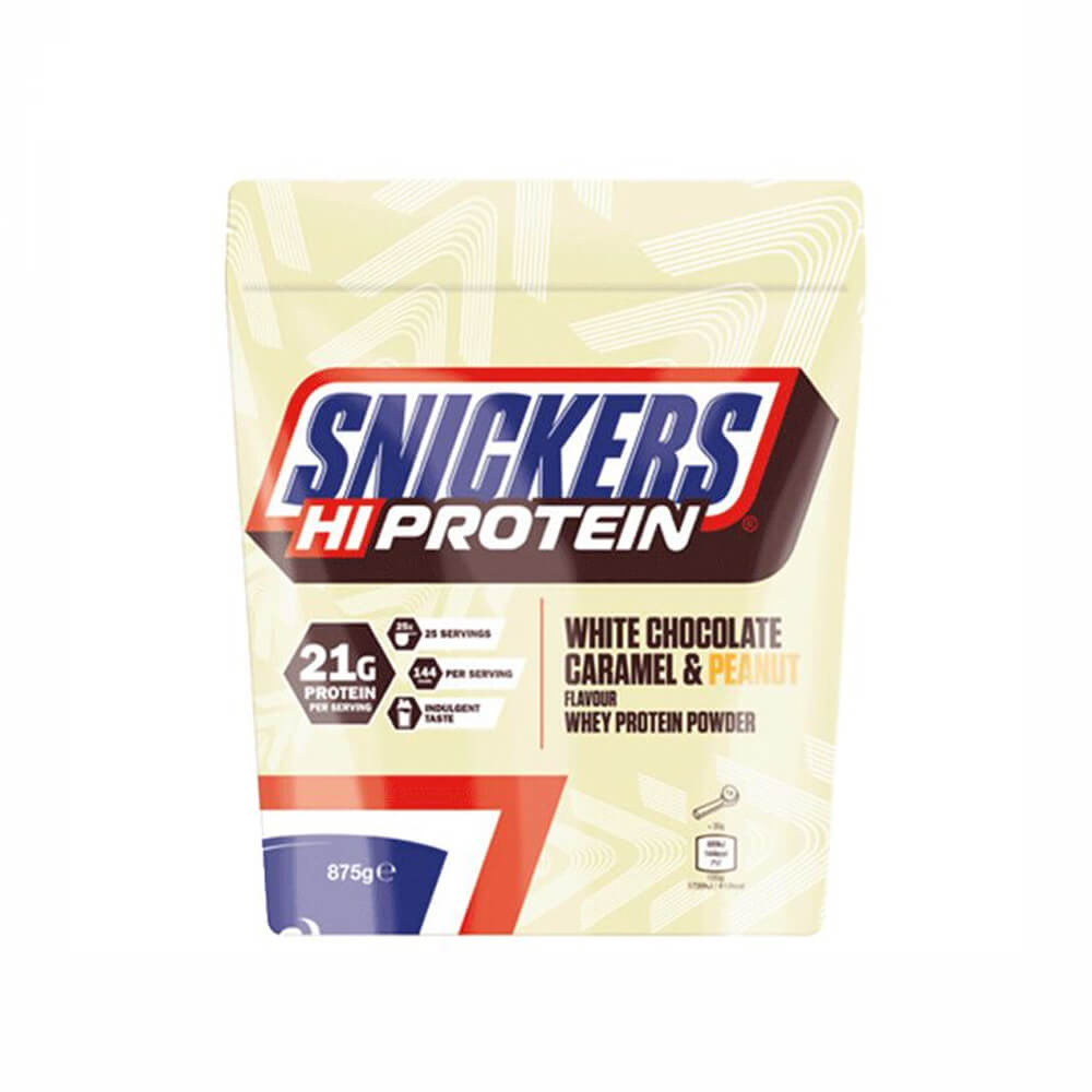 Snickers Protein Powder, 875 g (White Chocolate Caramel & Peanut) i gruppen Kosttilskud & Fdevarer / Proteinpulver / Valleprotein / Whey protein hos Tillskottsbolaget (SNICKERS7532)