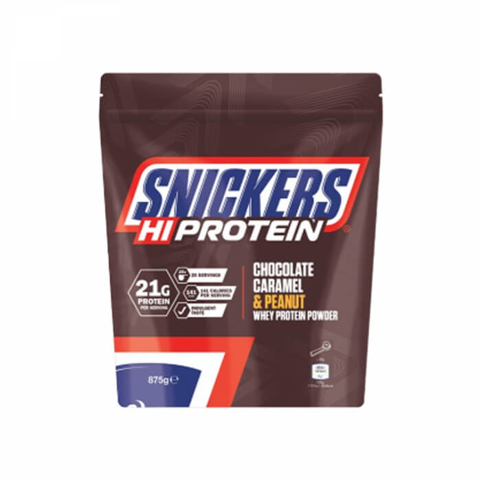 Snickers Protein Powder, 480 g i gruppen Kosttilskud & Fdevarer / Proteinpulver / Valleprotein / Whey protein hos Tillskottsbolaget (SNICKERSPROTEIN001)