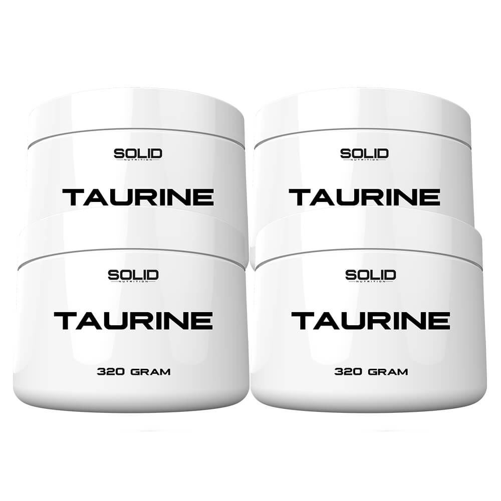 4 x SOLID Nutrition Taurine, 320 g i gruppen Kosttilskud & Fdevarer / Aminosyrer / Taurin hos Tillskottsbolaget (SOLID4345)
