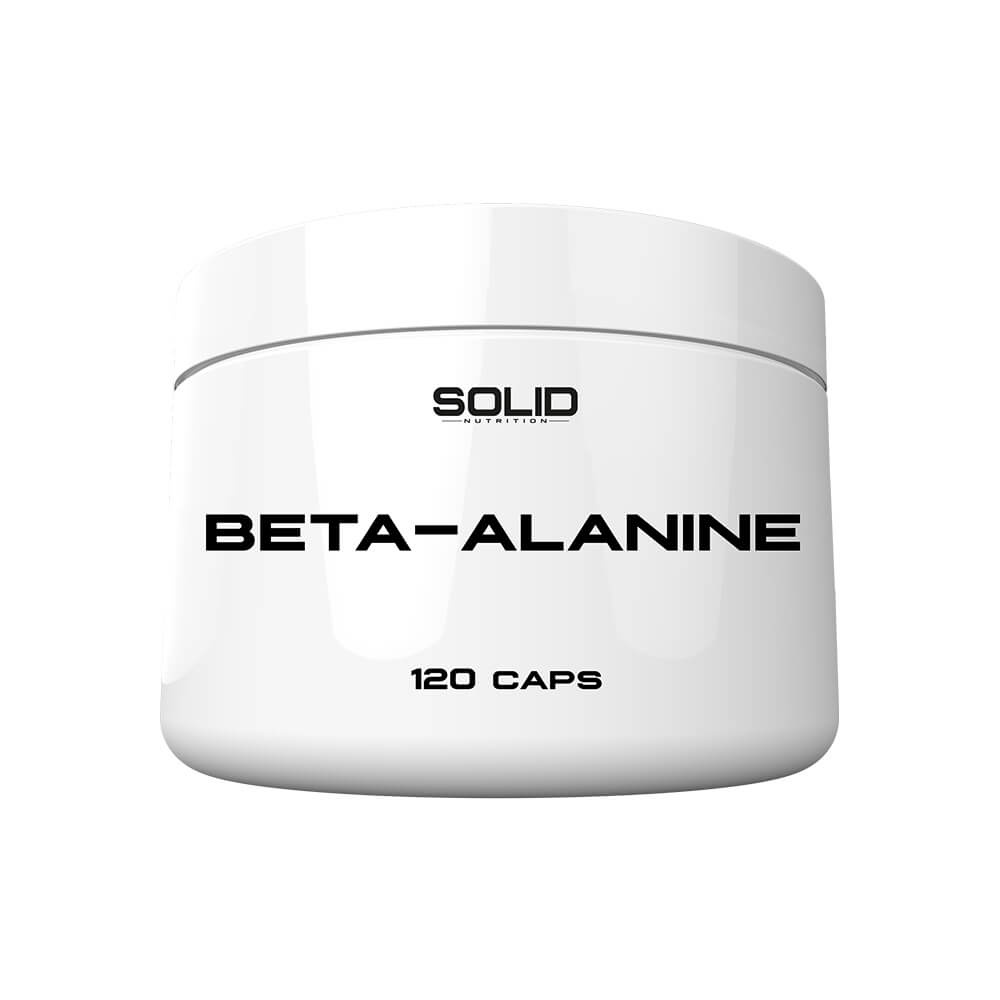 SOLID Nutrition Beta-Alanine, 120 mega caps i gruppen Kosttilskud & Fdevarer / Aminosyrer / Beta-Alanin hos Tillskottsbolaget (SOLID4599)