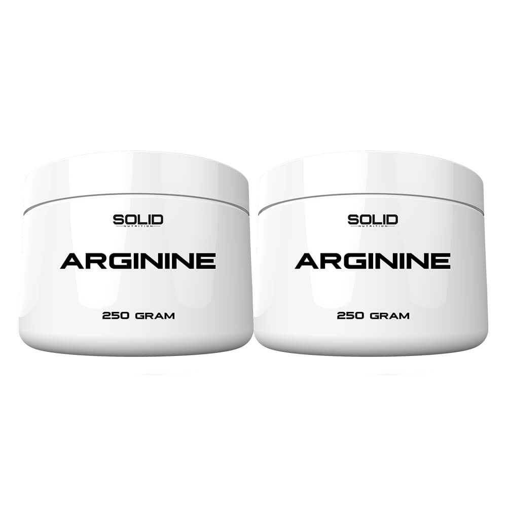 2 x SOLID Nutrition Arginine, 250 g i gruppen Kosttilskud & Fdevarer / Aminosyrer / Arginin hos Tillskottsbolaget (SOLID56333)