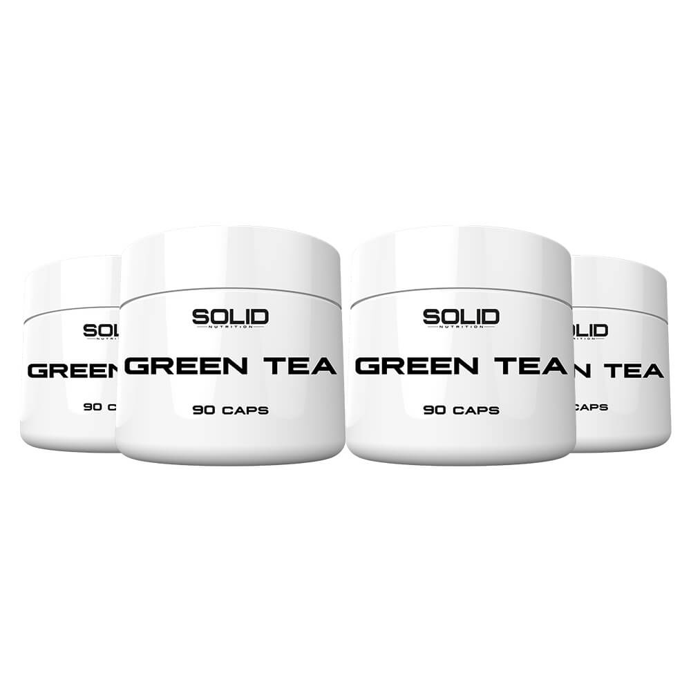 4 x SOLID Nutrition Green Tea, 90 caps i gruppen Kosttilskud & Fdevarer / Sundhedskost / Grn Te hos Tillskottsbolaget (SOLID56532)