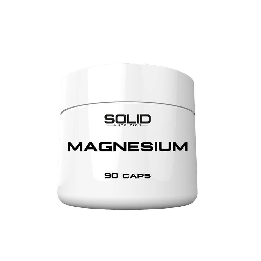 SOLID Nutrition Magnesium, 90 caps i gruppen Kosttilskud & Fdevarer / Mineraler / Magnesium hos Tillskottsbolaget (SOLID5743)