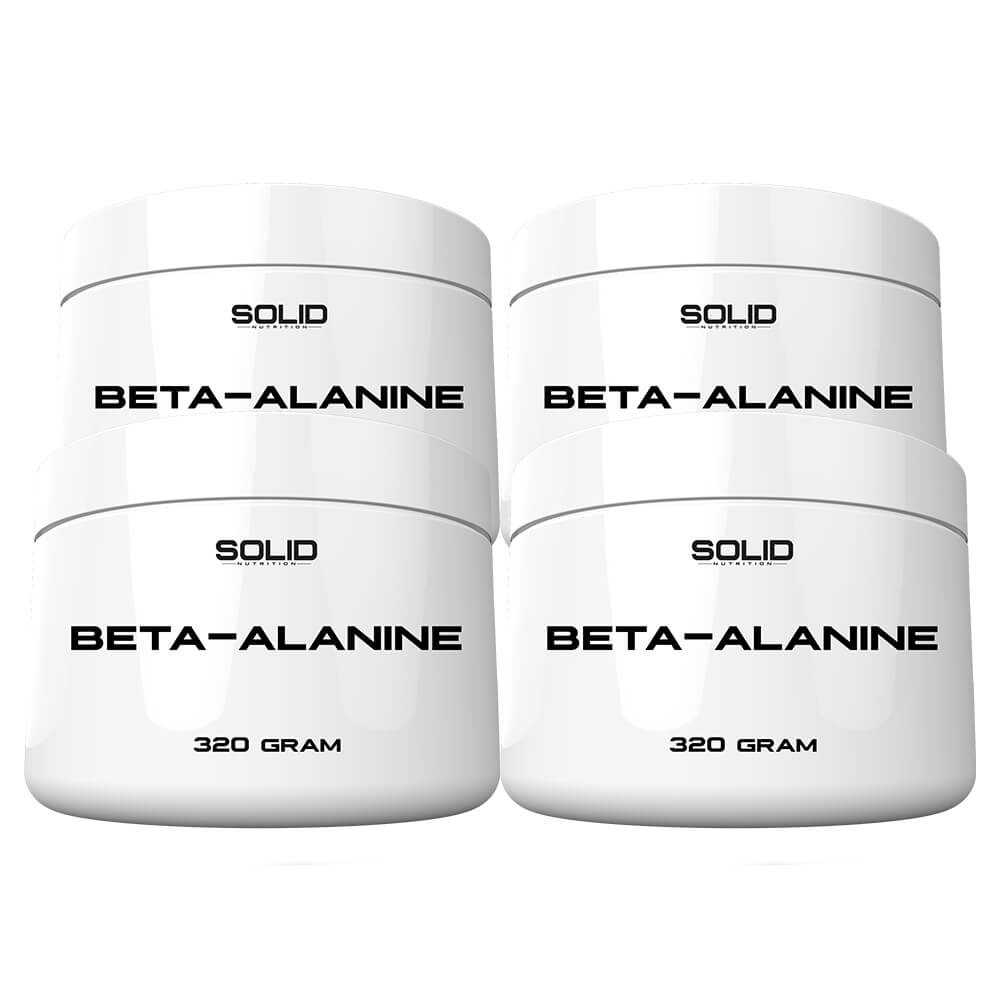 4 x SOLID Nutrition Beta-Alanine, 320 g i gruppen Kosttilskud & Fdevarer / Aminosyrer / Beta-Alanin hos Tillskottsbolaget (SOLID622)