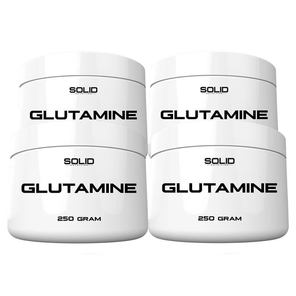SOLID Nutrition Glutamine, 250 g4 x SOLID Nutrition Glutamine, 250 g i gruppen Kosttilskud & Fdevarer / Aminosyrer / Glutamin hos Tillskottsbolaget (SOLID651)