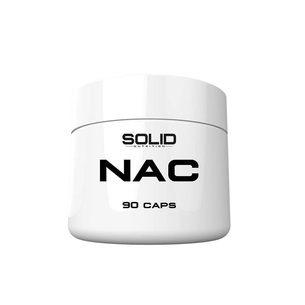 SOLID Nutrition NAC, 90 caps i gruppen Kosttilskud & Fdevarer / Aminosyrer / NAC hos Tillskottsbolaget (SOLID65322)