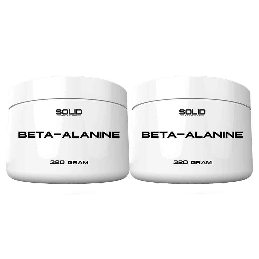 2 x SOLID Nutrition Beta-Alanine, 320 g i gruppen Kosttilskud & Fdevarer / Aminosyrer / Beta-Alanin hos Tillskottsbolaget (SOLID6533)