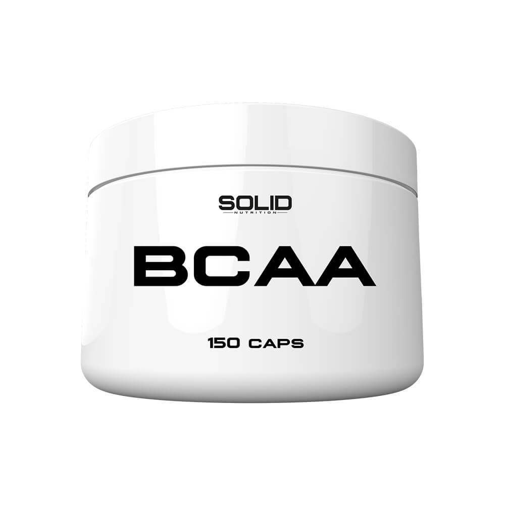 SOLID Nutrition BCAA, 150 mega caps i gruppen Kosttilskud & Fdevarer / Aminosyrer / BCAA hos Tillskottsbolaget (SOLID6574)