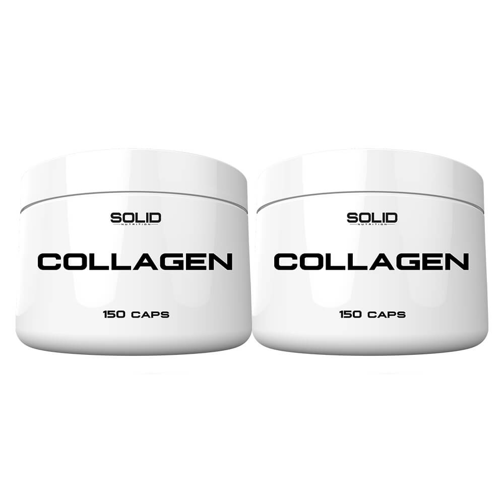 2 x SOLID Nutrition Collagen, 150 mega caps i gruppen Kosttilskud & Fdevarer / Ledesundhed / Kollagen hos Tillskottsbolaget (SOLID675332)