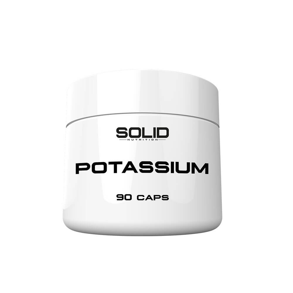 SOLID Nutrition Potassium, 90 caps i gruppen Kosttilskud & Fdevarer / Mineraler / Kalium hos Tillskottsbolaget (SOLID67543)