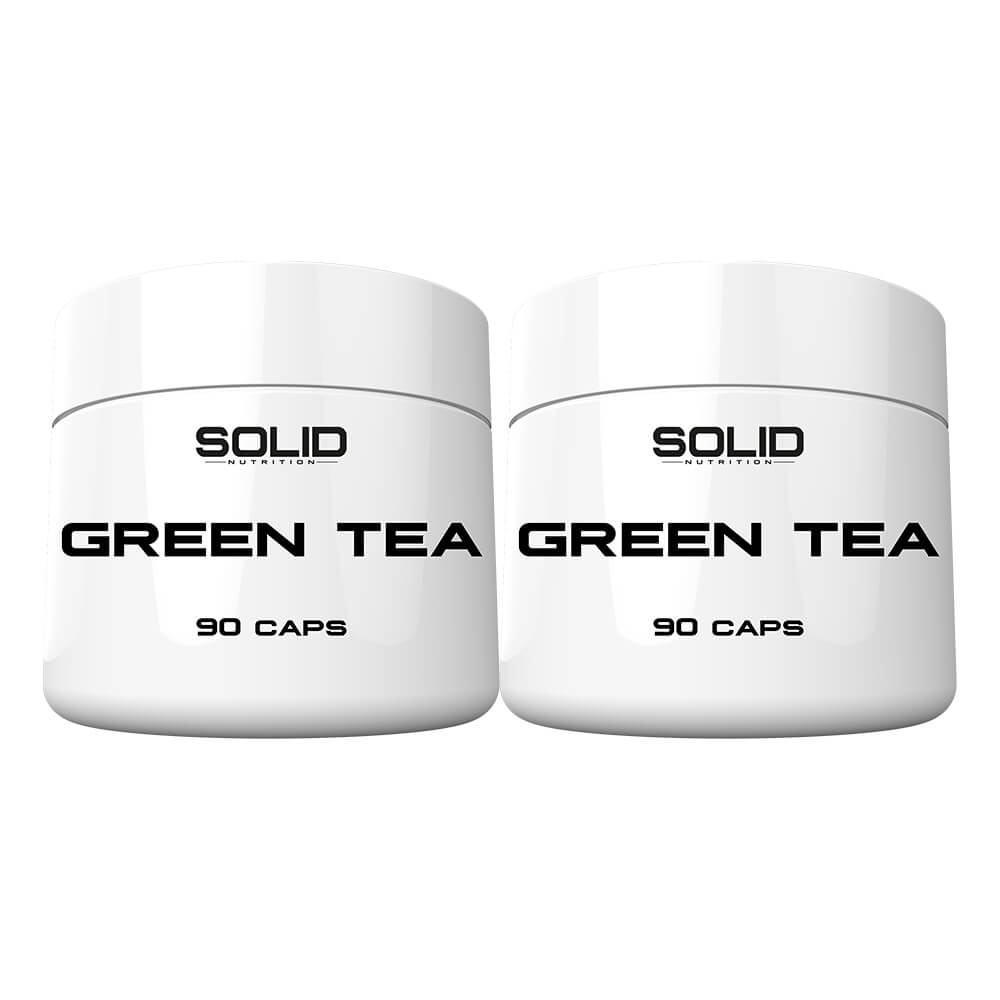 2 x SOLID Nutrition Green Tea, 90 caps i gruppen Kosttilskud & Fdevarer / Sundhedskost / Grn Te hos Tillskottsbolaget (SOLID7560)
