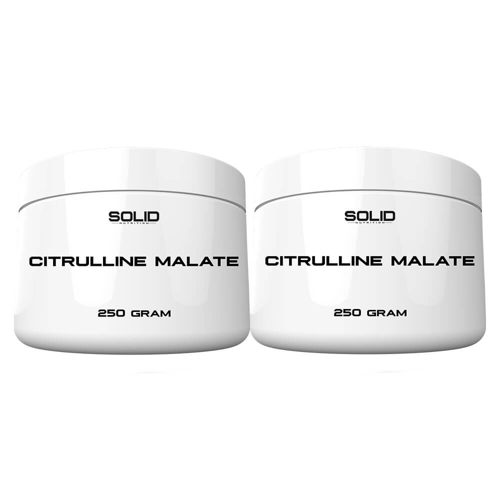2 x SOLID Nutrition Citrulline Malate, 250 g i gruppen Kosttilskud & Fdevarer / Aminosyrer / Citrullin hos Tillskottsbolaget (SOLID75644)
