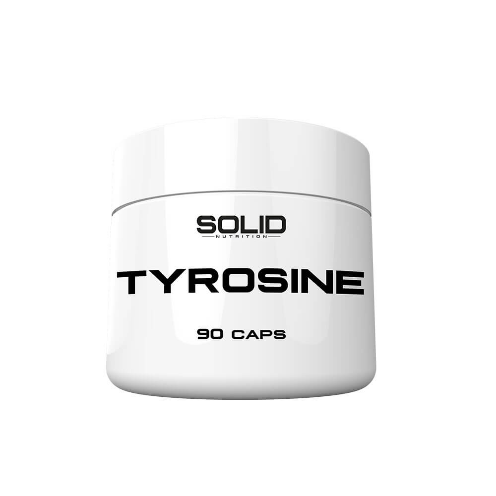SOLID Nutrition Tyrosine, 90 caps i gruppen Kosttilskud & Fdevarer / Aminosyrer / Tyrosin hos Tillskottsbolaget (SOLID76123)