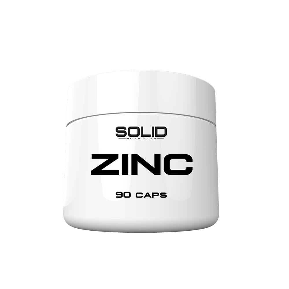 SOLID Nutrition Zinc, 90 caps i gruppen Kosttilskud & Fdevarer / Mineraler / Zink hos Tillskottsbolaget (SOLID7685)