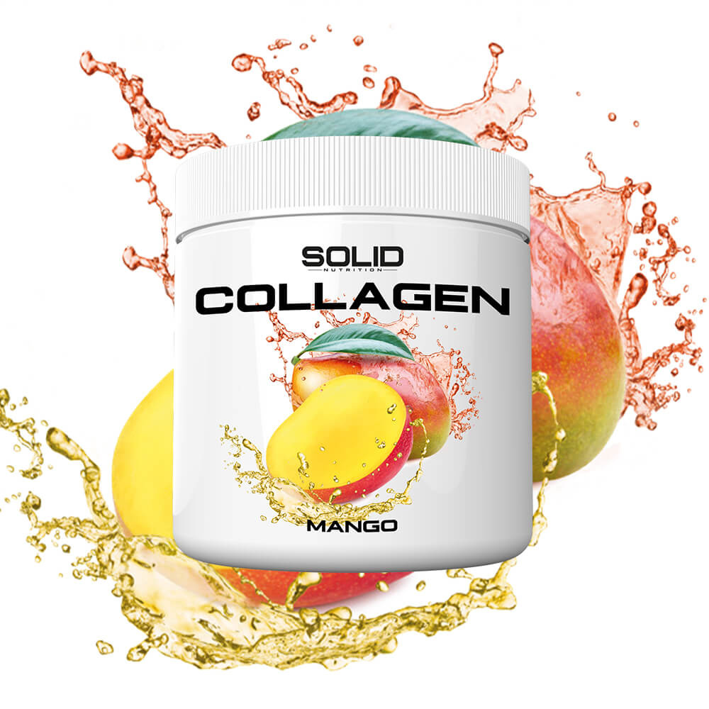 SOLID Nutrition Collagen, 230 g (Mango) i gruppen Kosttilskud & Fdevarer / Ledesundhed / Kollagen hos Tillskottsbolaget (SOLID8593-2)