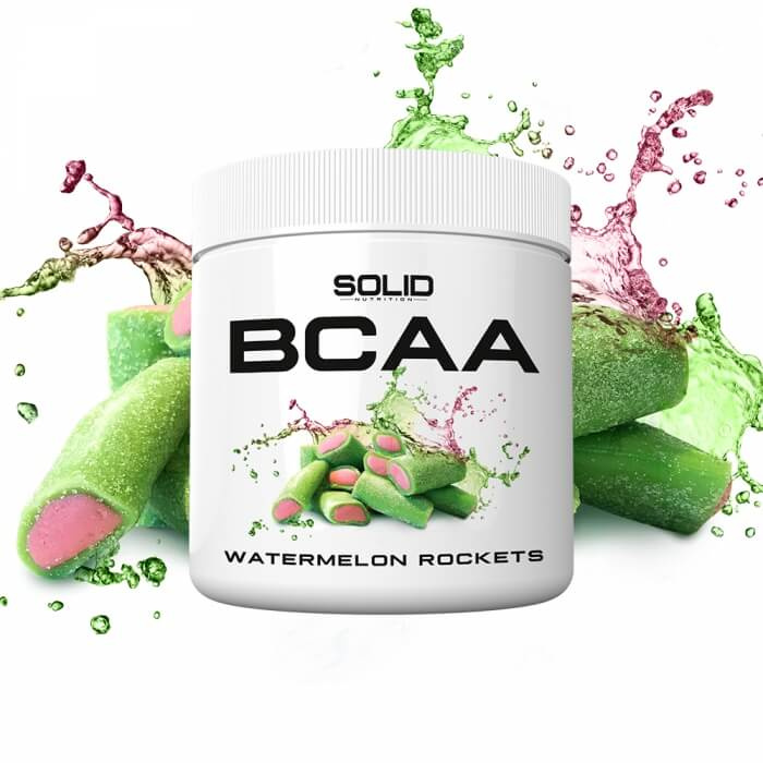 SOLID Nutrition BCAA, 300 g (Watermelon Rockets) i gruppen Kosttilskud & Fdevarer / Aminosyrer / BCAA hos Tillskottsbolaget (SOLIDBCAA-1)