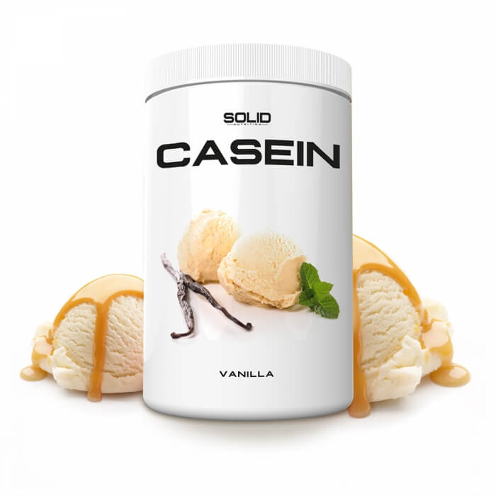 SOLID Nutrition Casein, 750 g (Vanilla) i gruppen Kosttilskud & Fdevarer / Proteinpulver / Kaseinprotein hos Tillskottsbolaget (SOLIDCASEIN1-1)