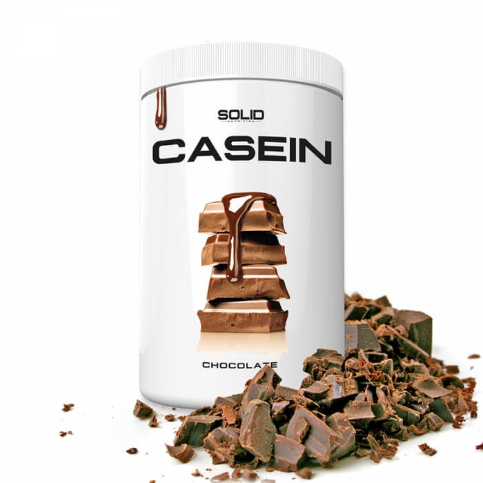 SOLID Nutrition Casein, 750 g (Chocolate) i gruppen Kosttilskud & Fdevarer / Proteinpulver / Kaseinprotein hos Tillskottsbolaget (SOLIDCASEIN1-2)