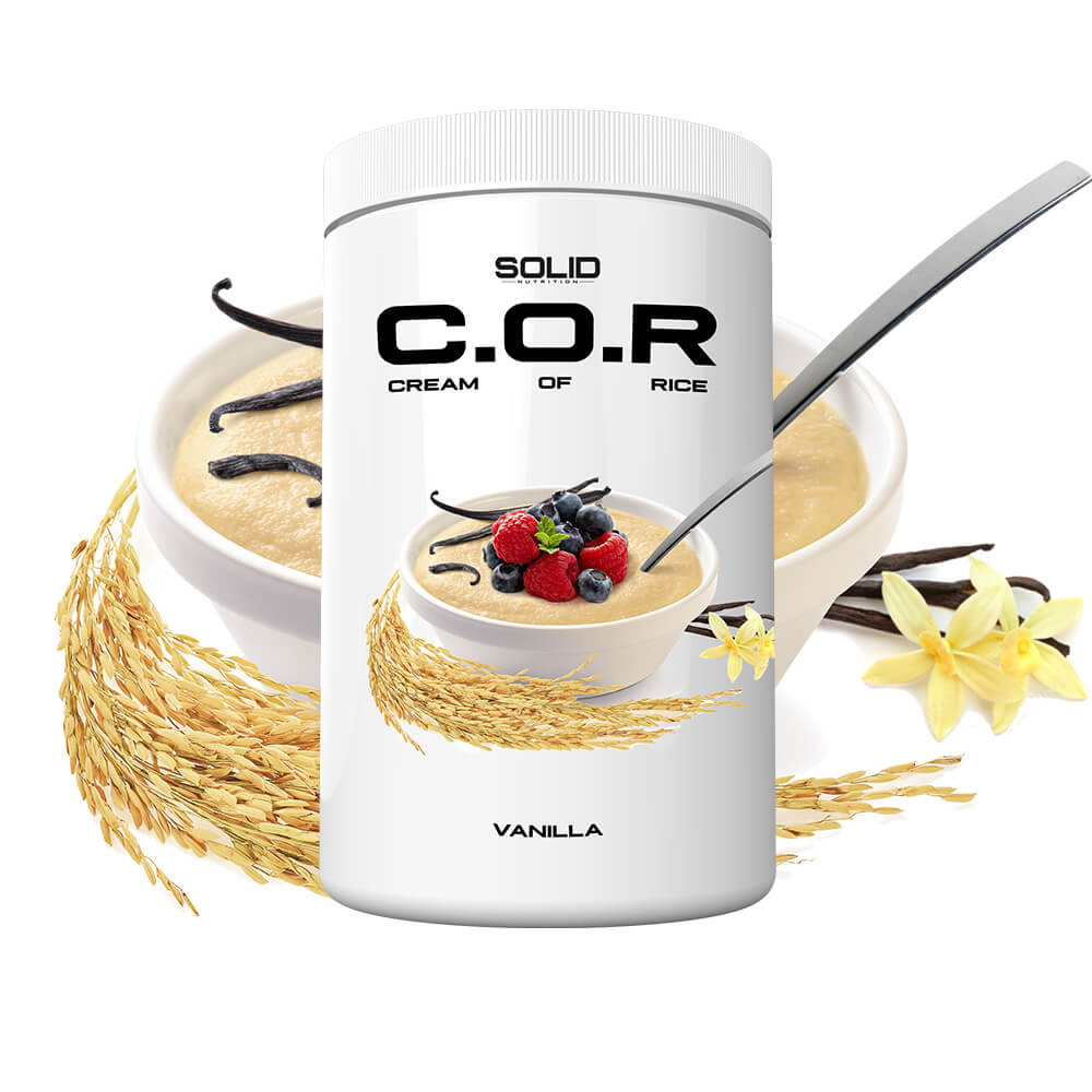 SOLID Nutrition Cream Of Rice, 1 kg (Vanilla) i gruppen Kosttilskud & Fdevarer / Fdevarer / Cream of Rice hos Tillskottsbolaget (SOLIDCREAM5748-3)