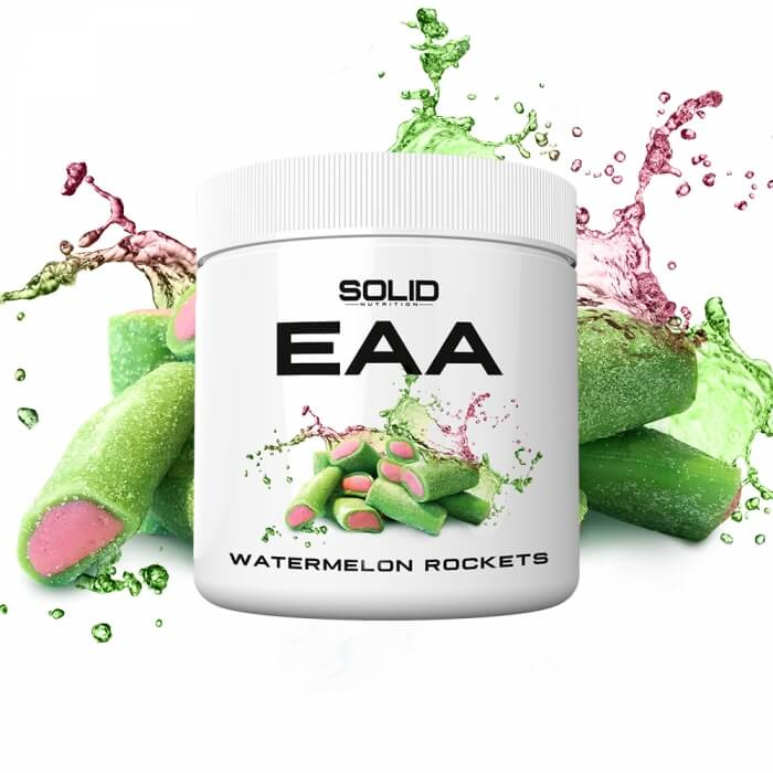 SOLID Nutrition EAA, 350 g (Watermelon Rockets) i gruppen Kosttilskud & Fdevarer / Aminosyrer / EAA hos Tillskottsbolaget (SOLIDEAA-4)